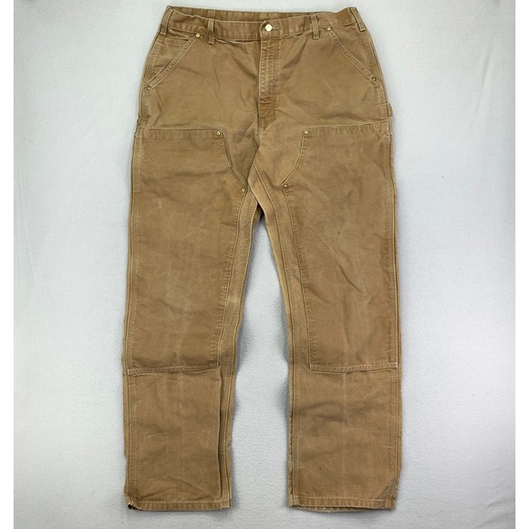 Carhartt Other - Vintage Carhartt Double Knee Pants B136-BRN Mens 38x34 Duck Canvas Utility Heavy